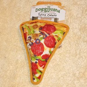 NWT ~ Tuffer Chewer Refillable (Durable & Calming) Pizza Dog Toy